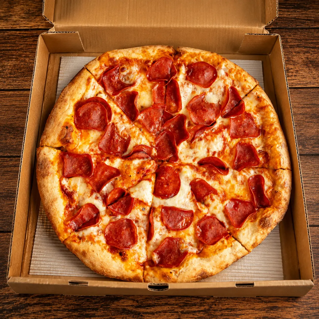 Pepperoni pizza from Pizza Time in London, ON