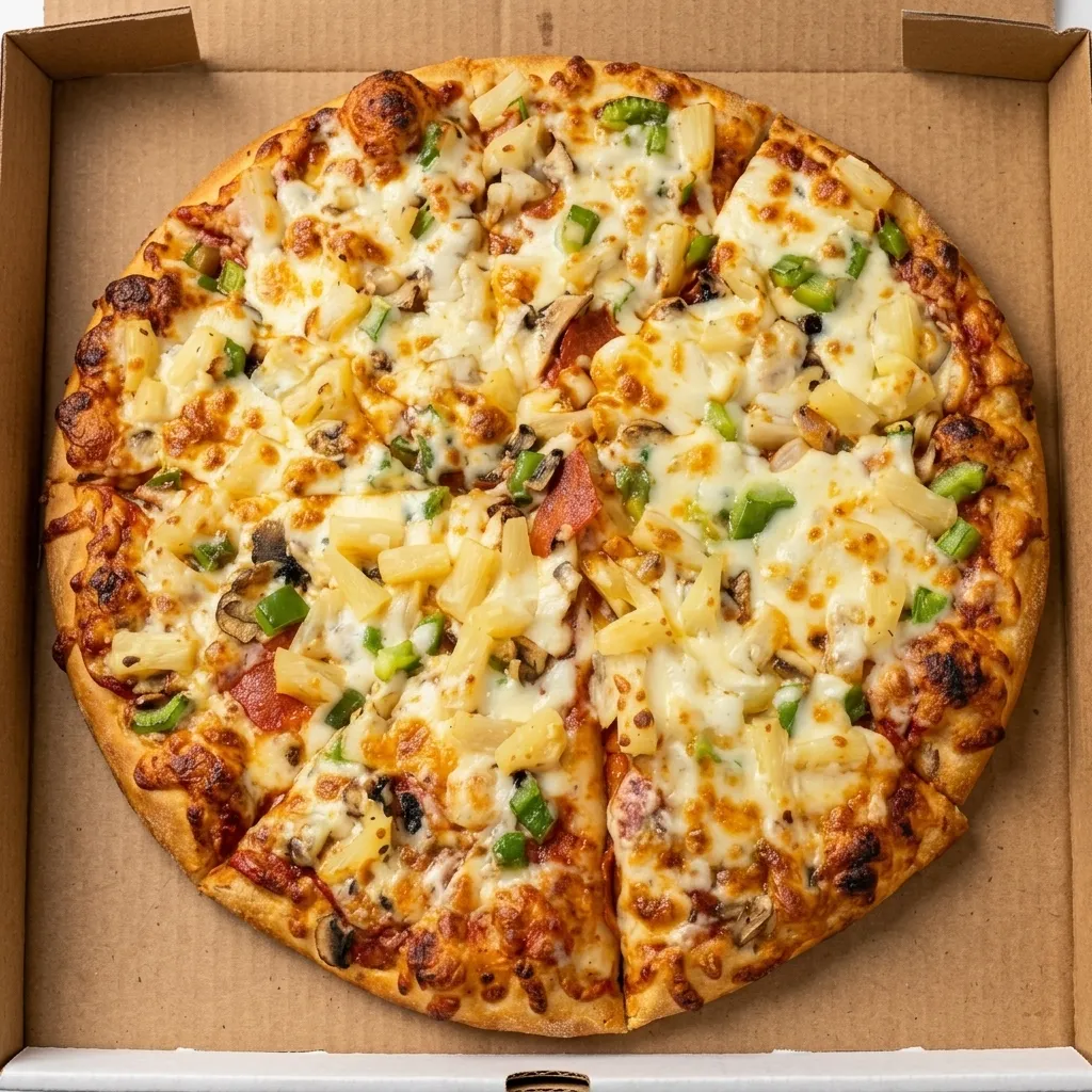 Hawaiian Pizza from Pizza Time on Hamilton Road in London, Ontario